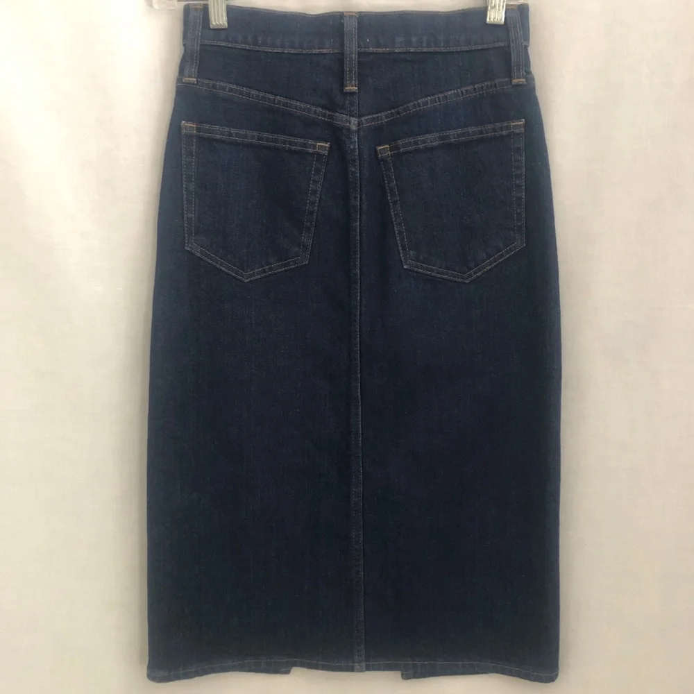 J. Crew Blue Denim Pencil Skirt Size XS